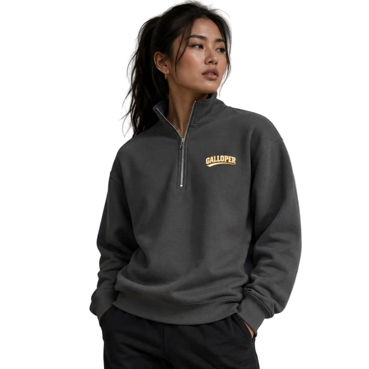 GALLOPER - Unisex Premium Half-Zip Sweatshirt